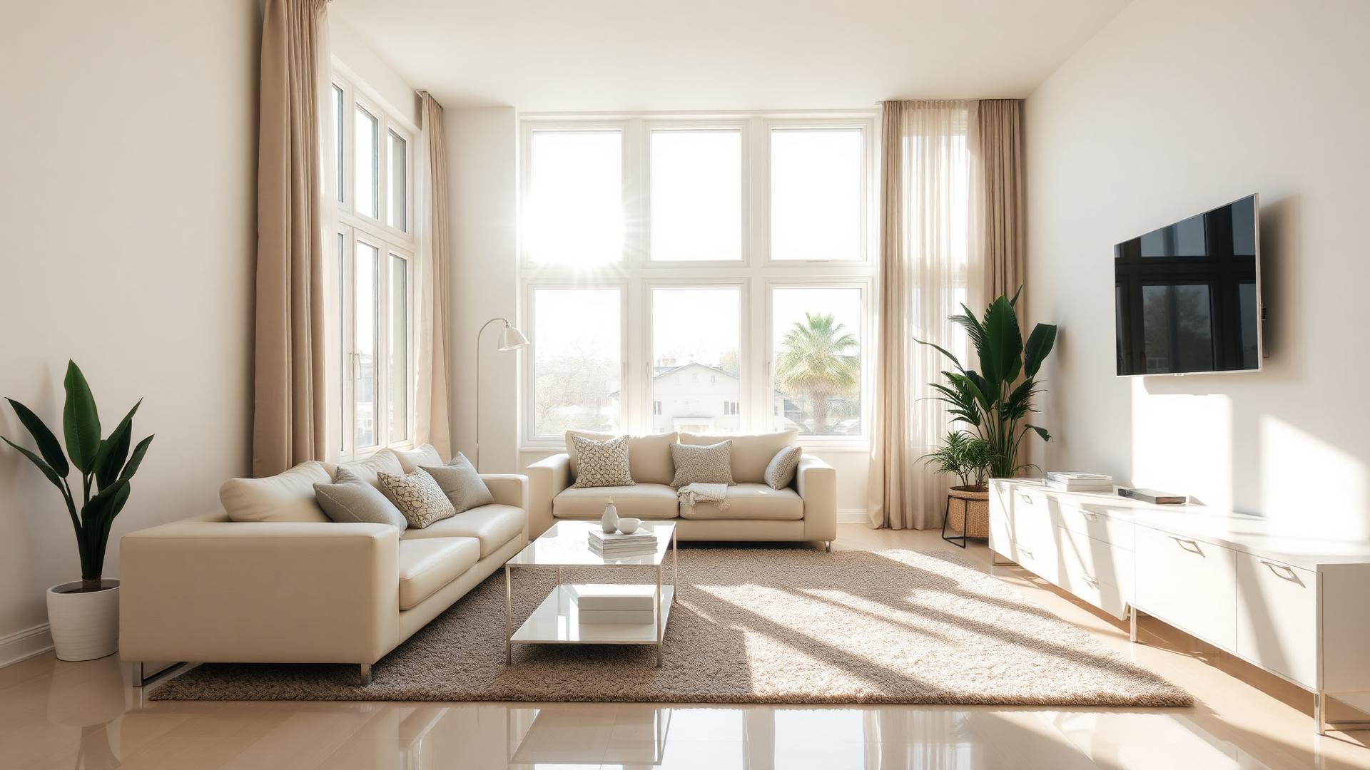 Beautifully cleaned living room